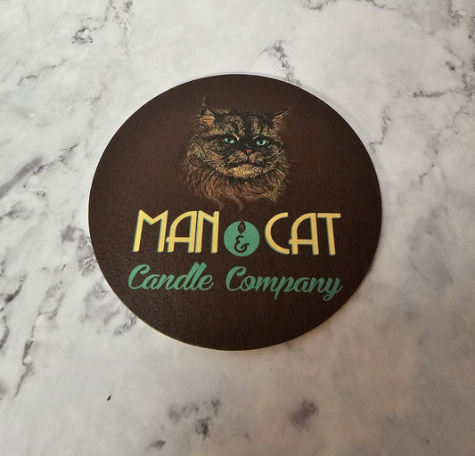 Man & Cat Coaster